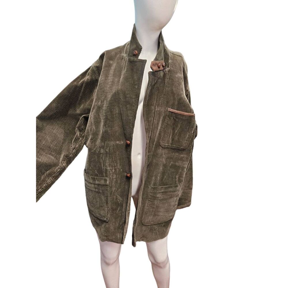 Guide Gear Olive Green Corduroy Outdoor Jacket Size Large Men's Field coat
